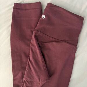 lululemon athletica Burgundy Leggings